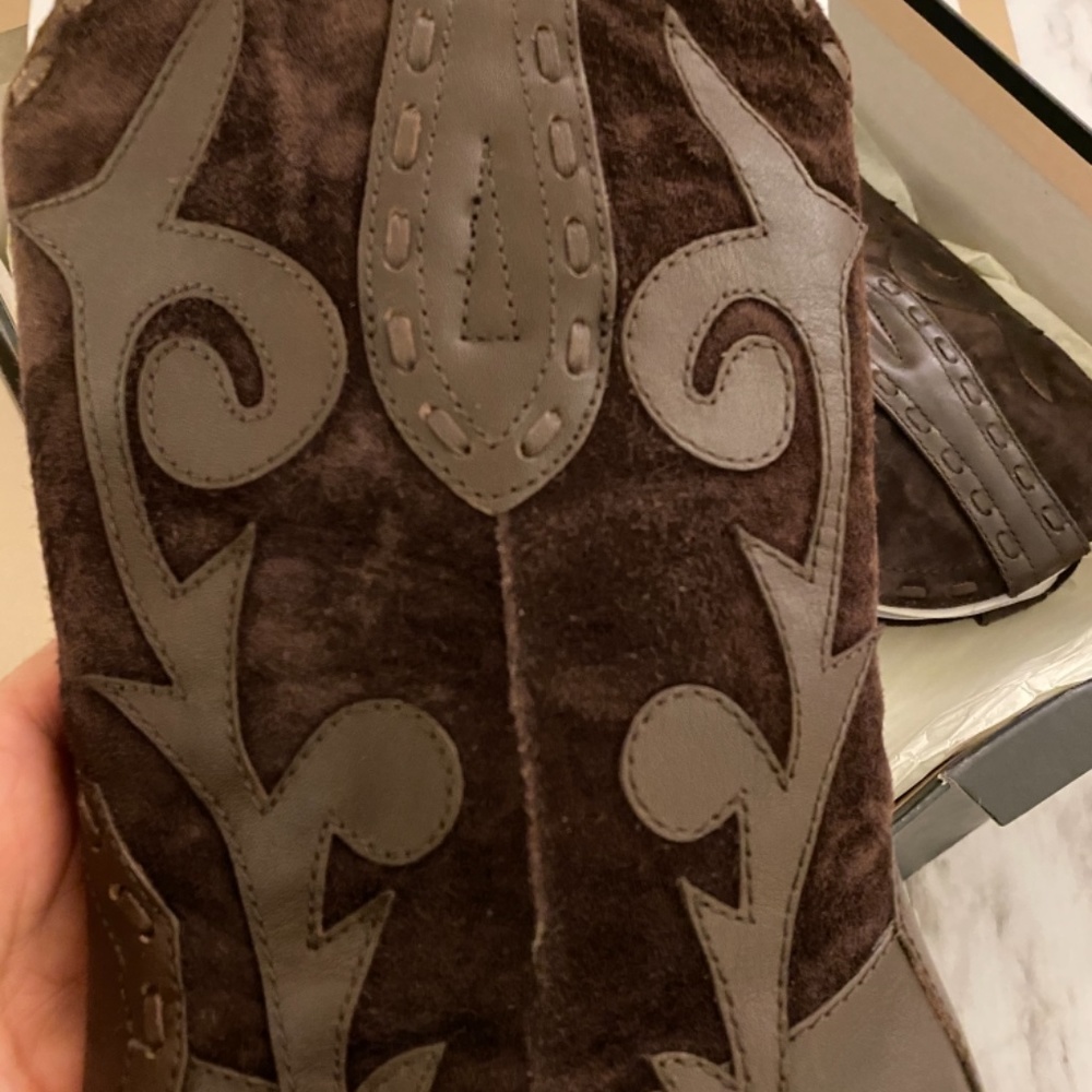 GHBass Brown leather boots nib sz 6.5 - Picture 5 of 11